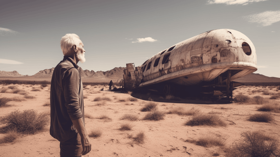 out in the desert
